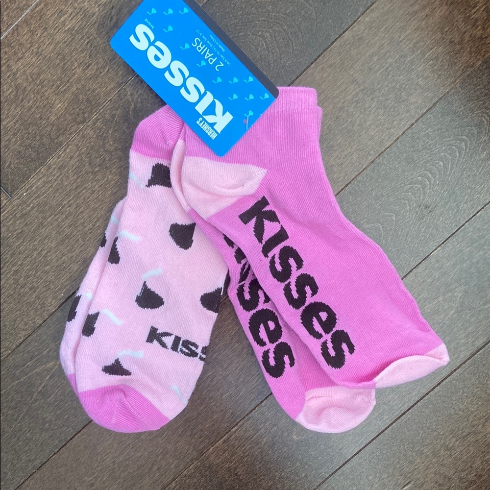 Hershey's Kisses Pink and White Ankle Socks Set